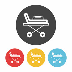 Sticker - hospital beds icon