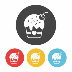 Sticker - birthday cake icon