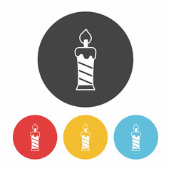 Sticker - Christmas candle icon