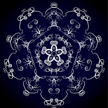 Ornament on a black background 