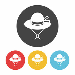 Sticker - sun hat icon