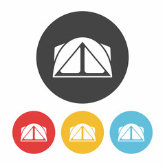 Wall Mural - camping tent icon