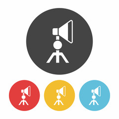 Sticker - camera light stand icon