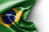 Fototapeta Kosmos - Flag of Brazil on white background