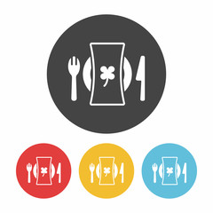 Poster - tableware icon