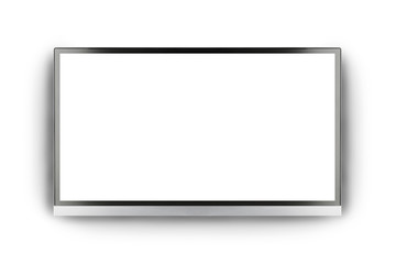 Modern blank flat screen TV set