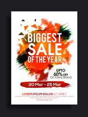 Sticker - Biggest Sale Flyer or Pamphlet.