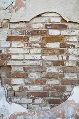 Wall Mural - old structure of brick wall