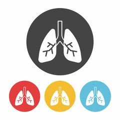 Poster - organ lung icon