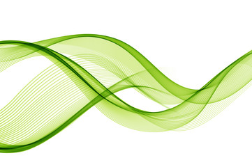 Aufkleber - Abstract vector background, futuristic wavy 
