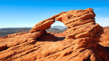 Mini Sandstone Arch At Pioneer Park In St. George, Utah