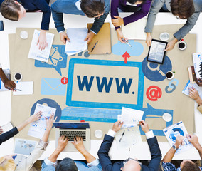 Poster - World Wide Web Internet Online Illustration Concept
