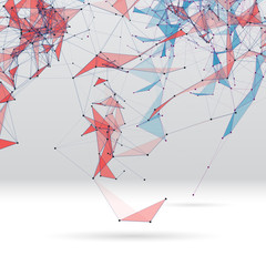 Aufkleber - Abstract background with dotted grid