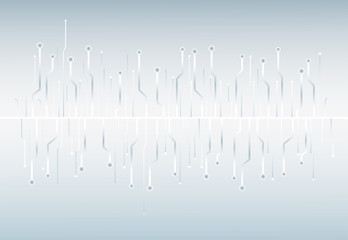 Poster - technology wave sound background