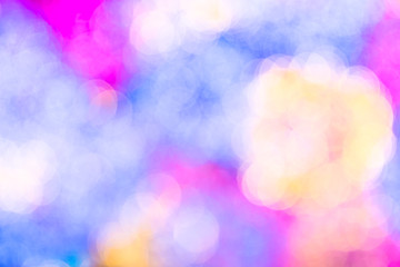 Poster - Blurred background, Pastel Colorful abstract bokeh light