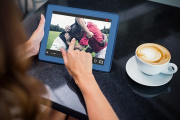 Poster - Composite image of view of lecture app