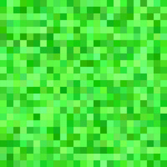Poster - Green color square mosaic vector background
