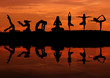 © geargodz - Silhouette of a beautiful Yoga woman