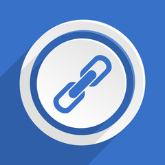 Leinwandbilder - blue flat vector icon