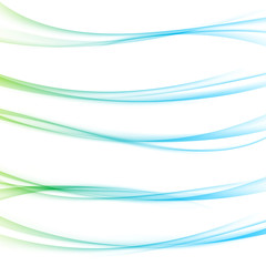 Wall Mural - modern minimalistic web divider lines set