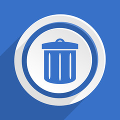 Leinwandbilder - blue flat vector icon