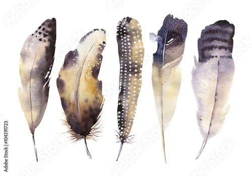 recznie-rysowane-zestaw-pioro-akwarela-styl-boho-ilustracja-izol
