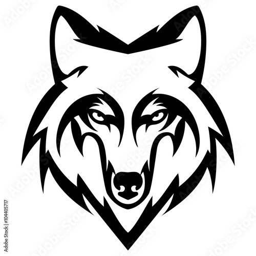 Wolf Head Logo Mascot Emblem Buy this stock vector and explore