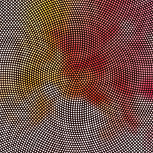 Abstract Radial Colorful Dotted Vector Background. Halftone Effect