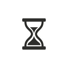 Poster - Hourglass - vector icon.