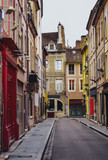 Fototapeta Miasta - Narrow street in the old town in France