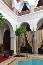 Innenhof Eines Riad In Marrakesch