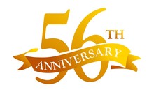 56 Year  Ribbon Anniversary 