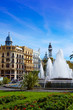 Valencia city Ayuntamiento square Plaza fountain