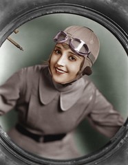 Portrait of female pilot  