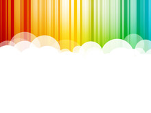 Abstract Clouds Background Colorful Stripes