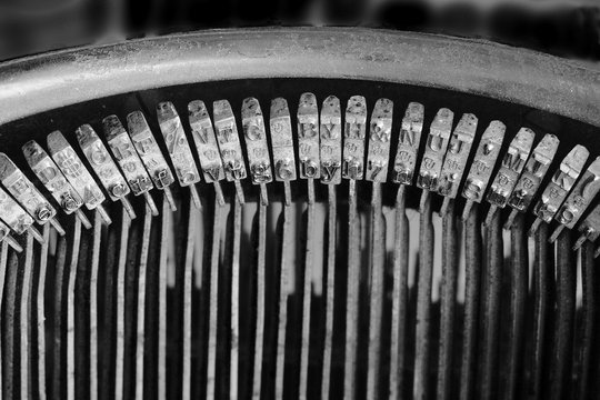 Vintage Typewriter Letters