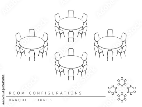 Meeting Room Setup Layout Configuration Banquet Rounds