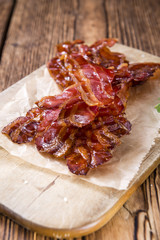 Wall Mural - Bacon stripes (fried)