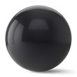 Sphere button round black ball geometric shape basic circle