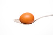 The egg in a tablespoon