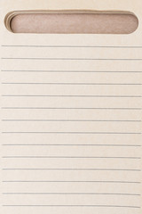 Blank page of line paper note