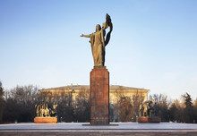 Monument To The Fighters Of The Revolution In Bishkek. Kyrgyzstan