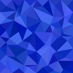 Poster - Blue irregular triangle mosaic background design