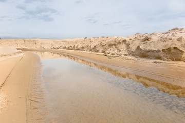 Wall Mural - river and dune barrier