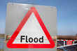 Flood Sign Warning by Flooding