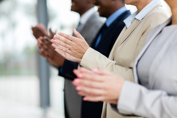 Wall Mural - business group applauding