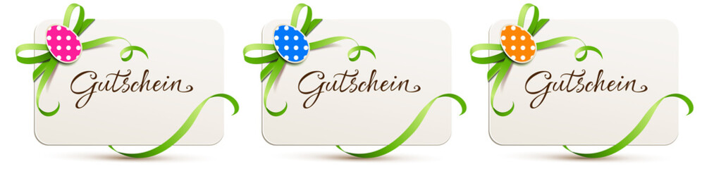 Sticker - Gutscheinkarten Set - Ostern 