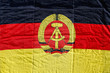 The former German Democratic Republic flag