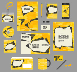 Wall Mural - corporate style business templates. set of modern abstract graph