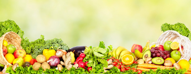 Wall Mural - Vegetables and fruits.